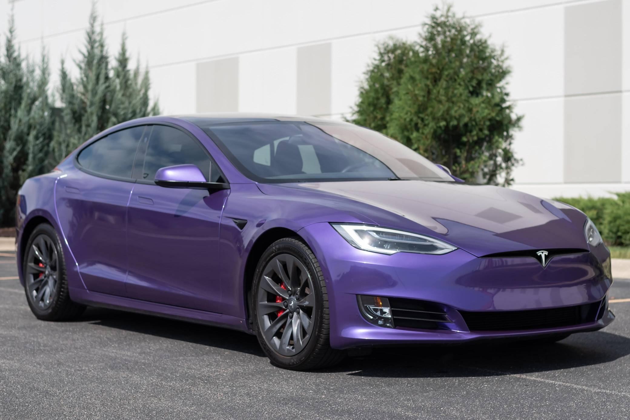 Purple tesla shop model s